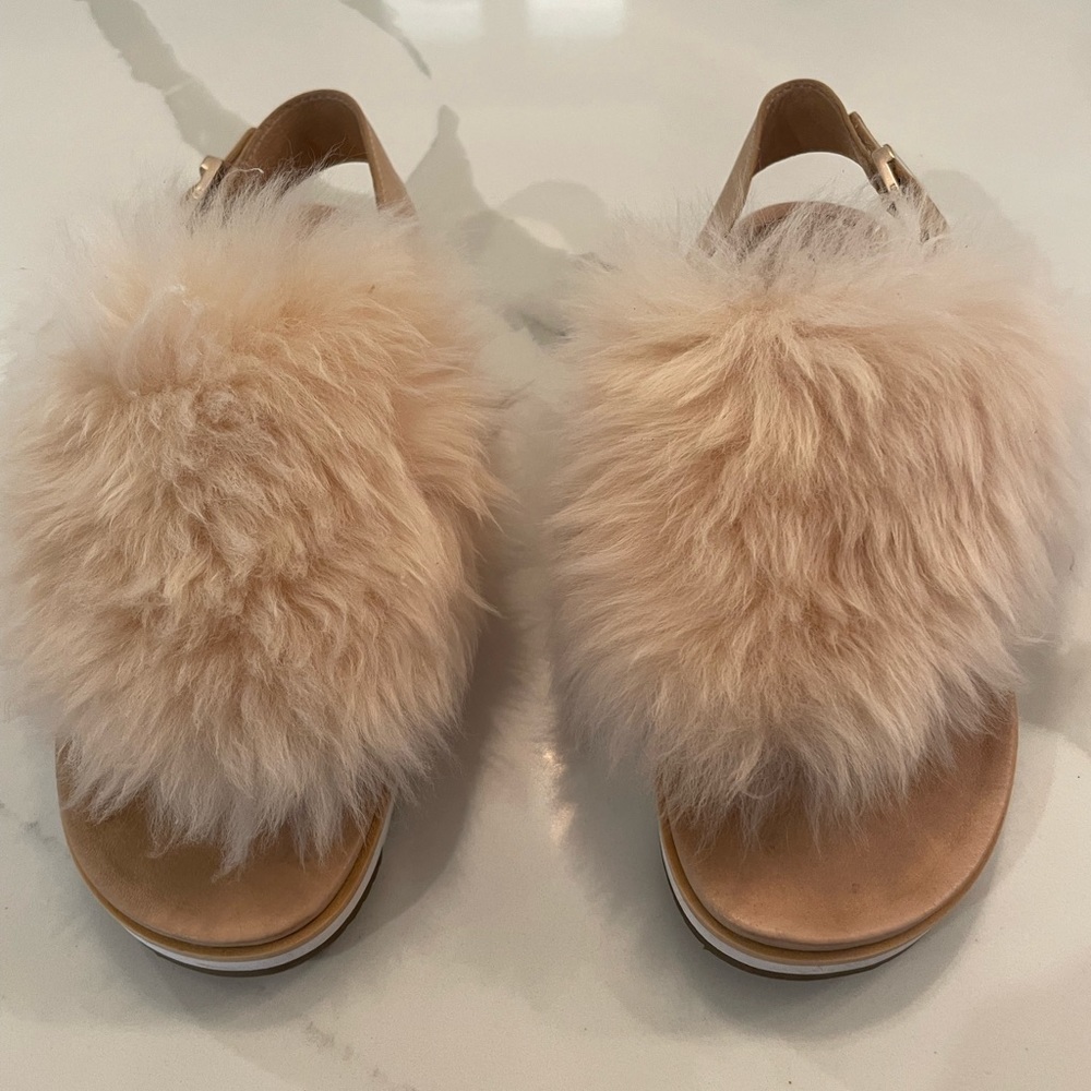 Ugg sandals- natural tan color  size 7.5